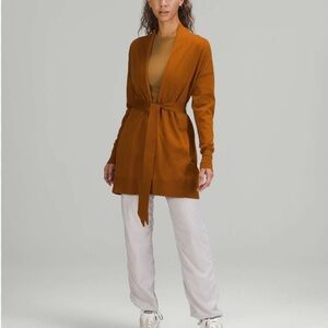 LULULEMON Women's Brown Belted Cardigan